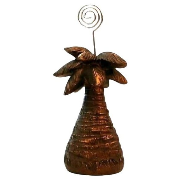 Pier 1 Palm Tree Wood Picture Recipe Holder Tropical Islandcore Coastal Brown - Picture 1 of 4